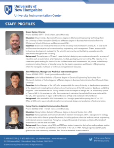 staff profiles - University of New Hampshire