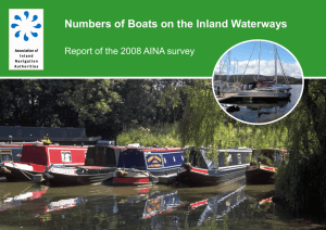 Numbers of Boats on the Inland Waterways