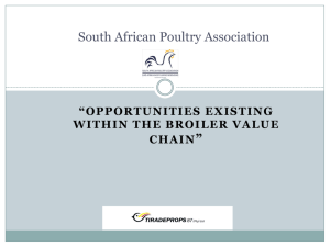 Broiler Value Chain - South African Poultry Association