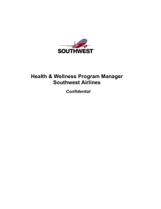 Health & Wellness Program Manager Southwest Airlines