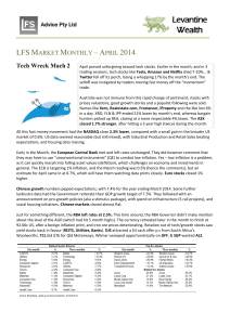 LFS MARKET MONTHLY – APRIL 2014 Tech Wreck Mach 2