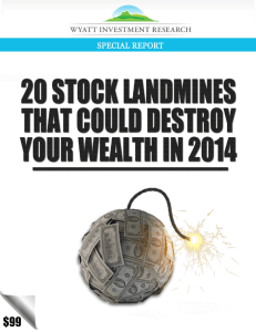 20 Stock Landmines That Could Destroy Your Wealth In 2014