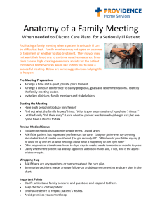 Anatomy of a Family Meeting