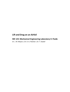 Lift and Drag on an Airfoil