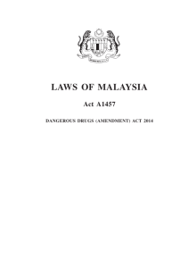 laws OF MalaYsIa - Federal Gazette