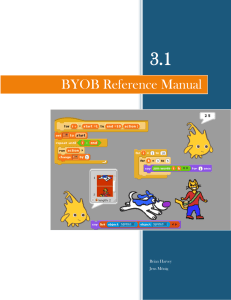 BYOB Reference Manual