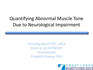 Quantifying Abnormal Muscle Tone Due to Neurological Impairment