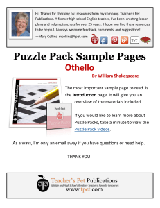 Othello - Puzzle Pack - Sampler PDF