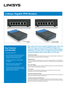 Linksys Gigabit VPN Routers
