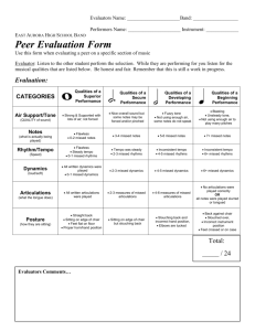 Peer Evaluation Form - East Aurora School District #131
