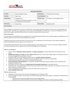Job Specification - Space Age Technologies