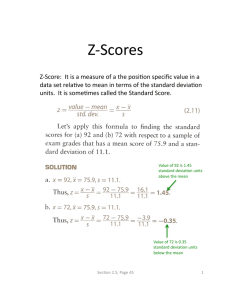 Z-Scores