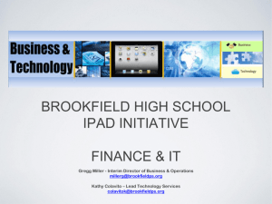 2015 iPad Institute Finance & Technology Presentation 2-26-15