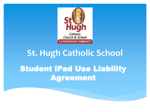 Student iPad Use Liability Agreement