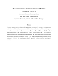 The determinants of foreign direct investment restrictive policies