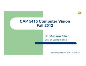 CAP 5415 Computer Vision Fall 2012