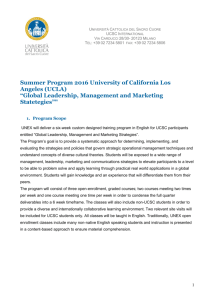 Summer Program 2016 University of California Los Angeles (UCLA
