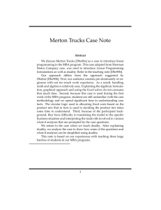 Merton Trucks Case Note