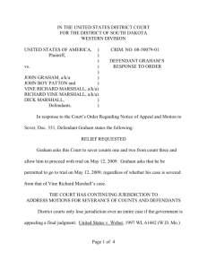 Page 1 of 4 IN THE UNITED STATES DISTRICT COURT FOR THE