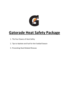 Gatorade Heat Safety Package