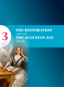 The ResToRaTion The augusTan age