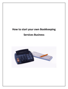 How to start your own Bookkeeping Services Business