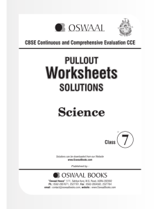 Worksheets - Oswaal Books