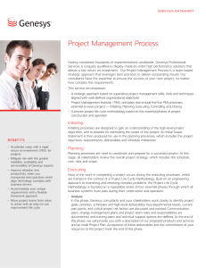 Project Management Process Datasheet