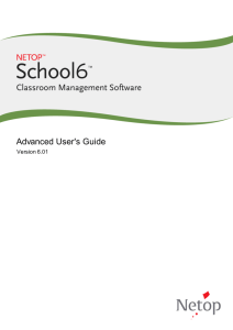 Netop School Advanced User's Guide