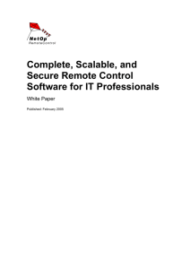 NetOp Remote Control - Version 8.0