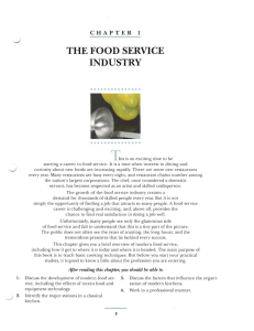 the food service industry