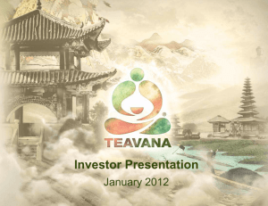 Teavana Presentation for ICR XChange 1.9 v.2 [Compatibility Mode]