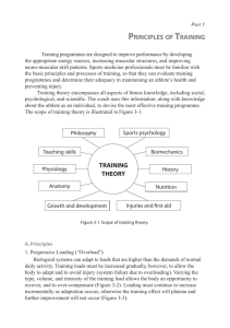 principles of training training theory