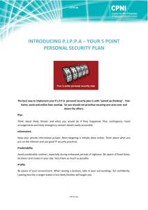 introducing pippa – your 5 point personal security plan