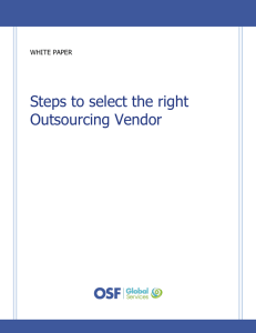 Steps to select the right Outsourcing Vendor