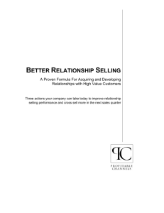 better relationship selling