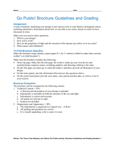 Go Public Brochure Guidelines and Grading
