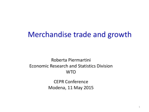 Merchandise trade and growth - Centre for Economic Policy Research