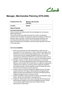 Manager, Merchandise Planning (SYS-2226)