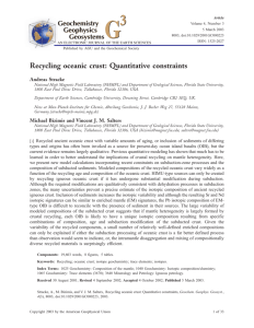 Recycling oceanic crust: Quantitative constraints