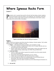 Where Igneous Rocks Form