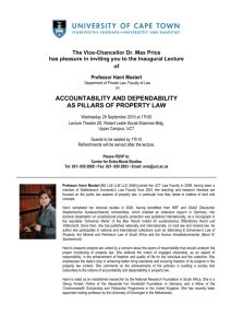 accountability and dependability as pillars of property law