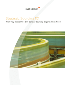 Strategic Sourcing 101