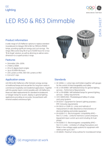 LED R50 & R63 Dimmable