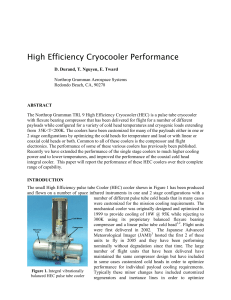 High Efficiency Cryocooler Performance