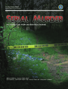 Serial Murder: Pathways for Investigations