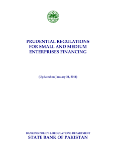 prudential regulations for small and medium enterprises financing