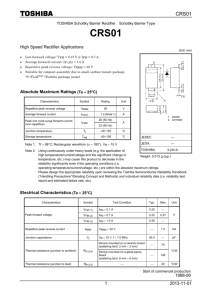 2013-11-01 1 High Speed Rectifier Applications Absolute Maximum