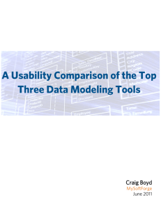 A Usability Comparison of the Top Three Data Modeling