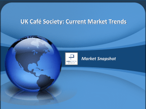 UK Café Society: Current Market Trends
